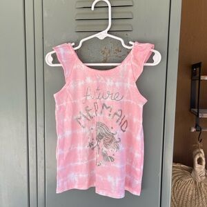 Jumping Beans Pink Tie Dye Future Mermaid Tank Top